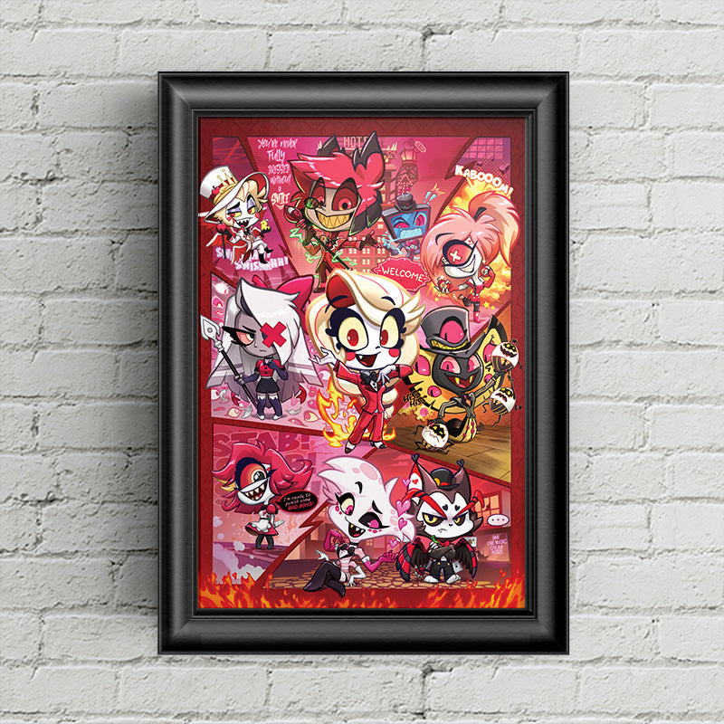 Hazbin Hotel Chibi Poster Print