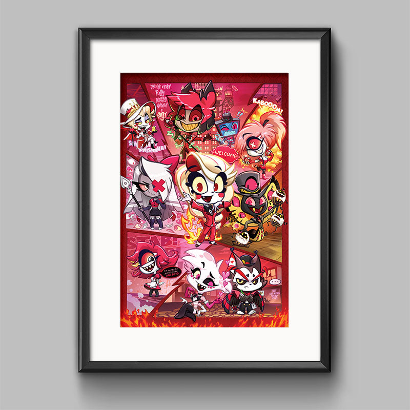 Hazbin Hotel Chibi Poster Print