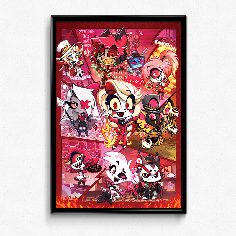 Hazbin Hotel Chibi Poster Print