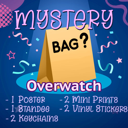 OW Mystery Bag (1 Poster, 1 Standee, 2 Keychains, 2 Mini Prints, 2 Vinyl Stickers)