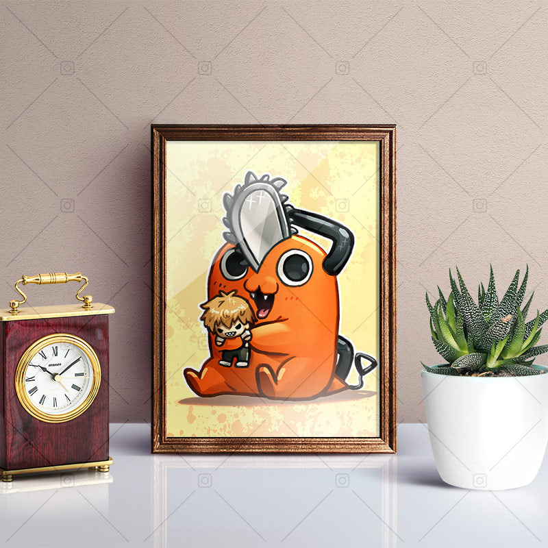 Yanimator Pochita Mini Print – YanimatorART