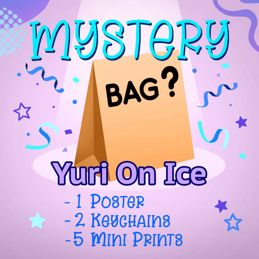 Yuri On Ice Mystery Bag (1 Poster, 2 Keychains, 5 Mini Prints)