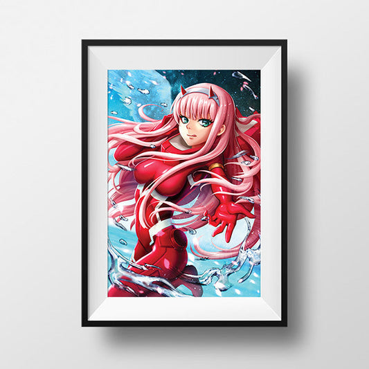 02 Zero Two Poster Print - nayukidraws