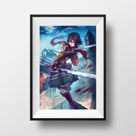 Mikasa Ackerman Poster Print