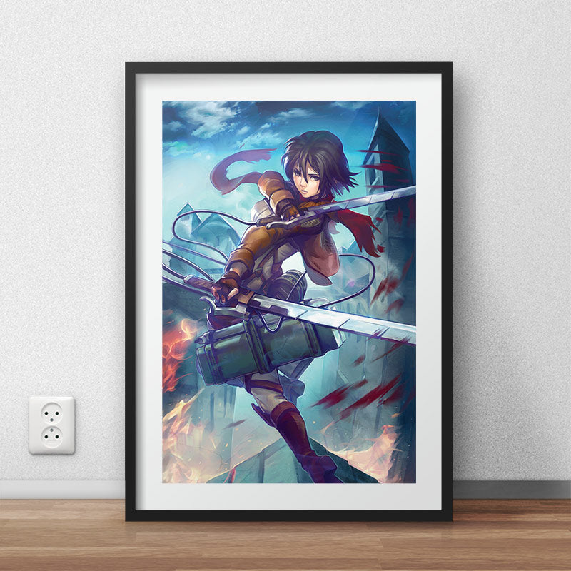 Mikasa Ackerman Poster Print