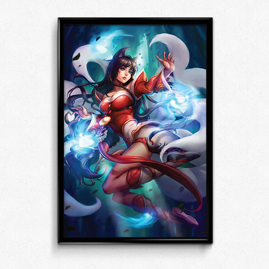 Ahri Poster Print - nayukidraws