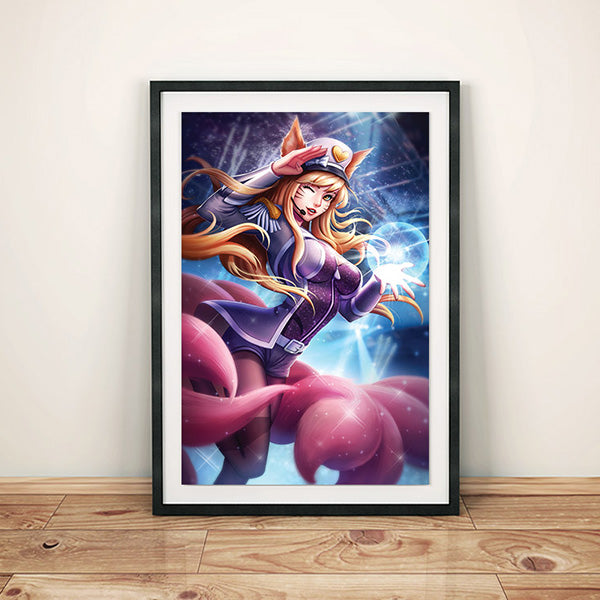 Popstar Ahri Poster Print - nayukidraws