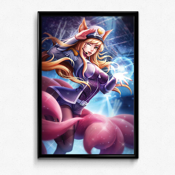 Popstar Ahri Poster Print - nayukidraws