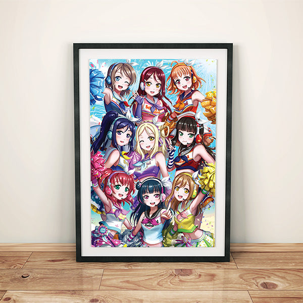 Love Live! Sunshine!! Aqours Poster Print - nayukidraws