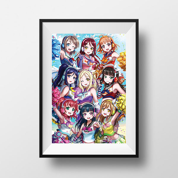 Love Live! Sunshine!! Aqours Poster Print - nayukidraws