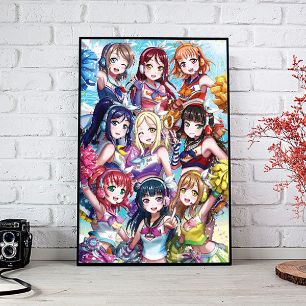 Love Live! Sunshine!! Aqours Poster Print - nayukidraws