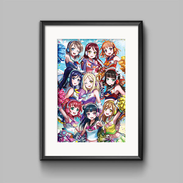 Love Live! Sunshine!! Aqours Poster Print - nayukidraws