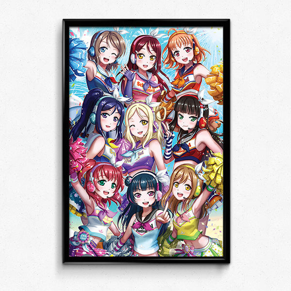 Love Live! Sunshine!! Aqours Poster Print - nayukidraws