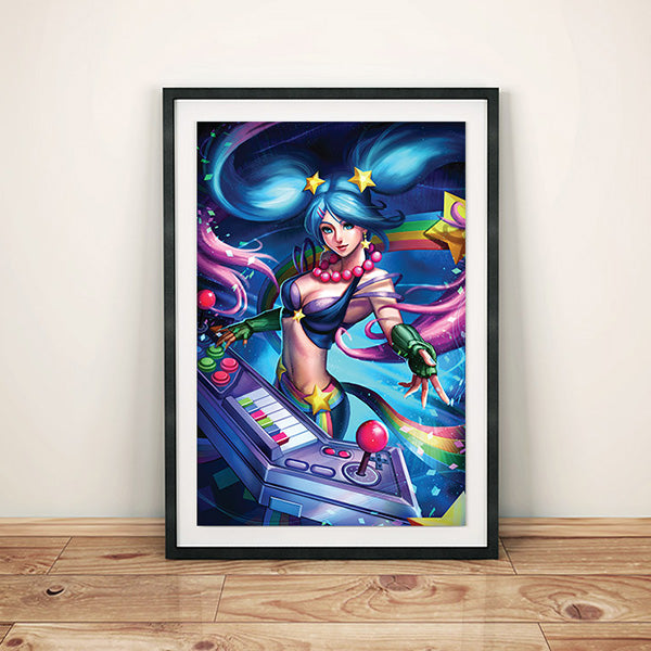 Arcade Sona Poster Print - nayukidraws