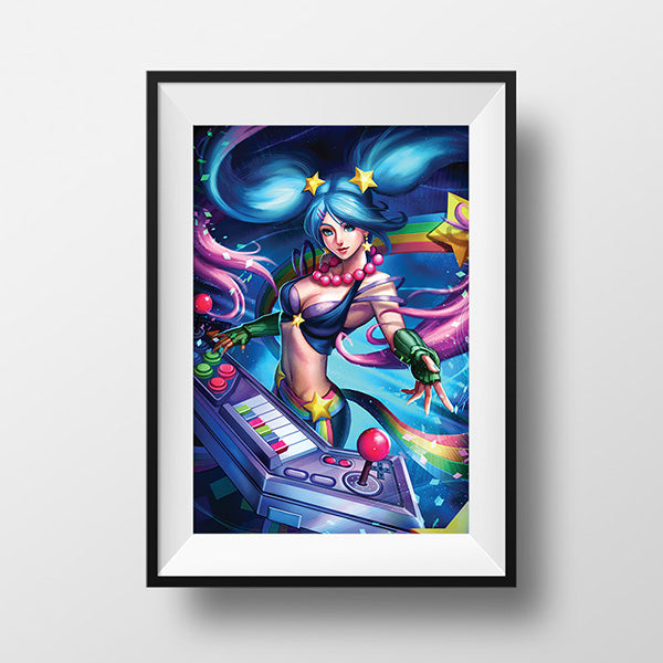 Arcade Sona Poster Print - nayukidraws