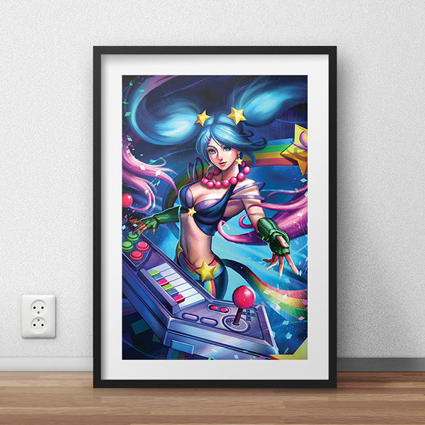 Arcade Sona Poster Print - nayukidraws