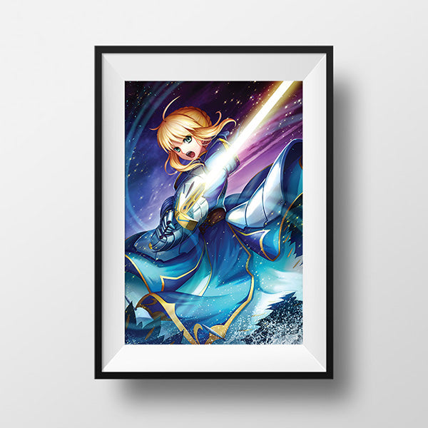 Arturia Saber Poster Print - nayukidraws