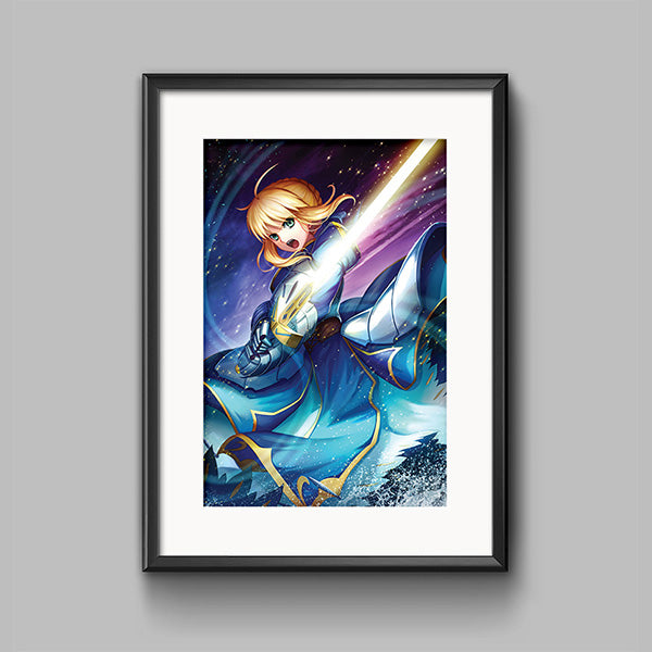 Arturia Saber Poster Print - nayukidraws