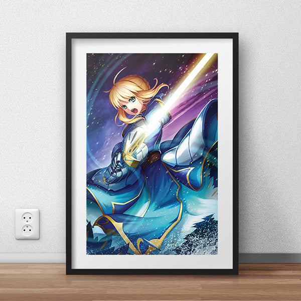 Arturia Saber Poster Print - nayukidraws