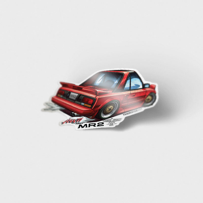 AW11 MR-2 / MR2 MK1 Rear Red Vinyl Sticker – YanimatorART