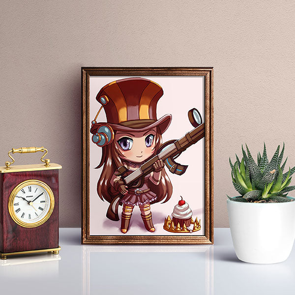 Caitlyn Chibi Mini Print - nayukidraws