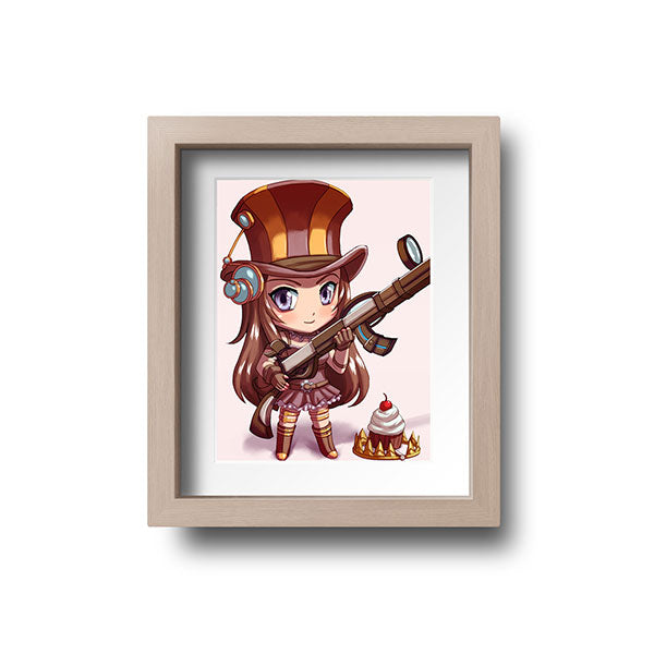 Caitlyn Chibi Mini Print - nayukidraws