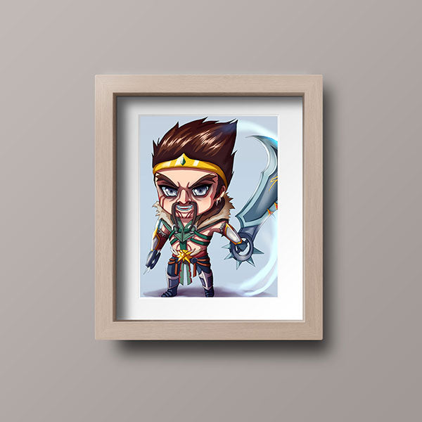 Draven Chibi Mini Print - nayukidraws