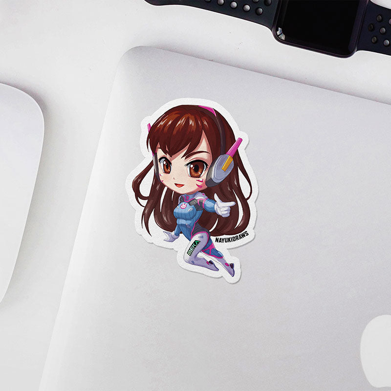 Dvachibi Sticker D.Va Vinyl Sticker – YanimatorART
