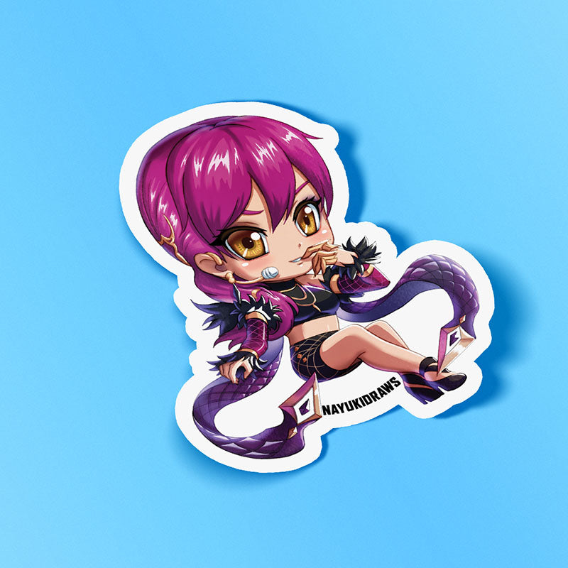 KDA Evelynn Vinyl Sticker - nayukidraws