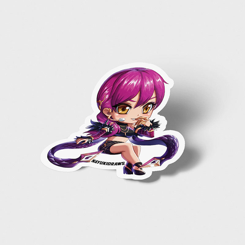 KDA Evelynn Vinyl Sticker - nayukidraws