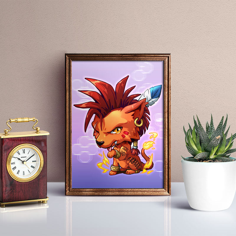 Red XIII Mini Print