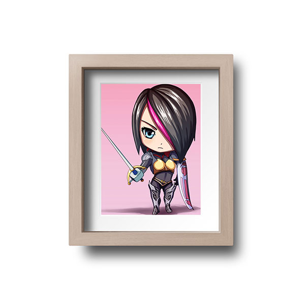 Fiora Chibi Mini Print - nayukidraws