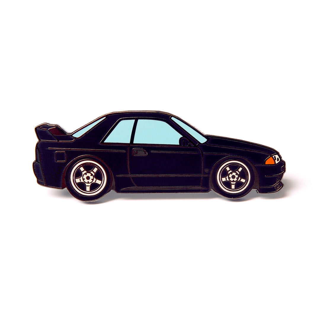 R32 Skyline GT-R Black GTR Metal Enamel Pin