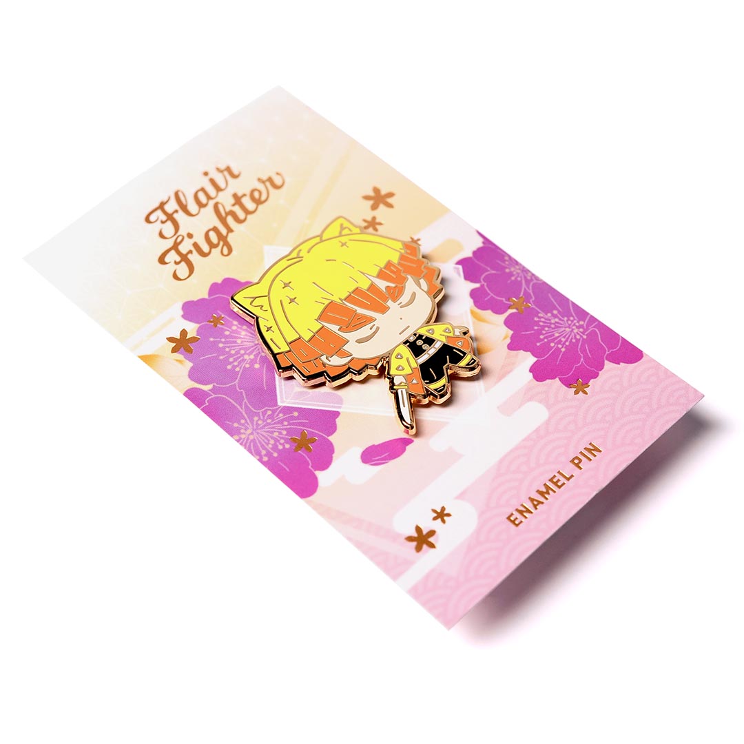 Badge Pins [Secret 2] Agatsuma Zenitsu (Scissors) 「 Theater Demon Slayer:  Kimetsu no Yaiba Mugen Edition ×ufotable Cafe 3 rd stage 44 mm KUJI metal  badge 」, Goods / Accessories