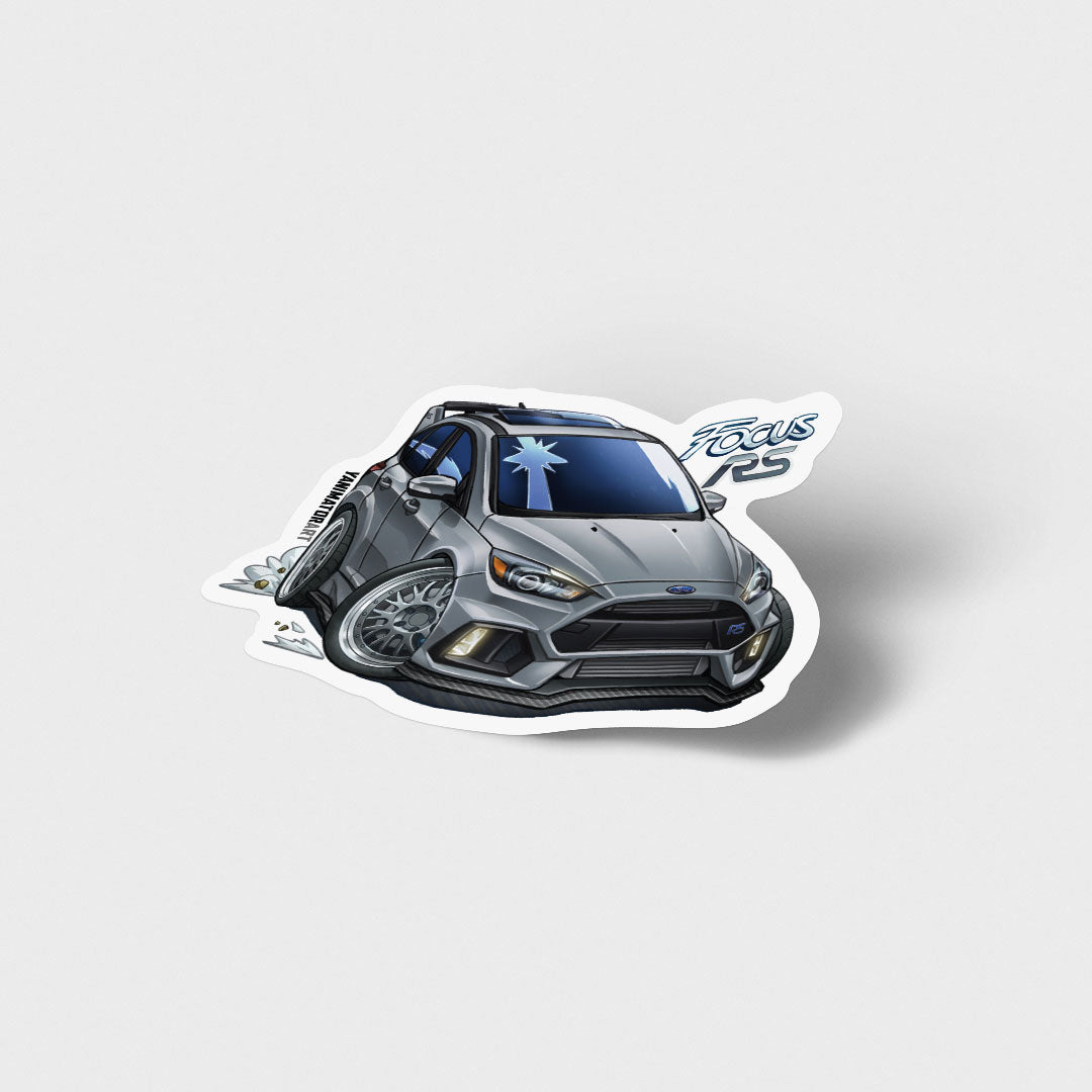 Ford Focus RS Grey Vinyl Sticker