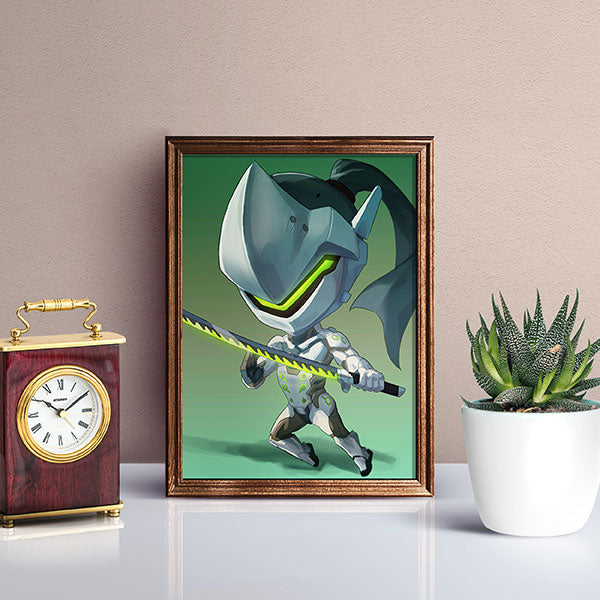 Genji Chibi Mini Print