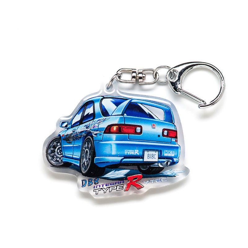 DB8 Integra TypeR 4-Door Mia FnF Blue Acrylic Charm Keychain – YanimatorART