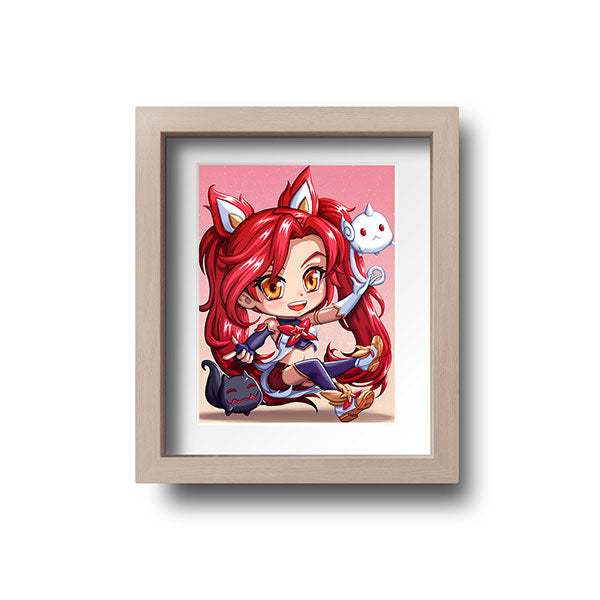 Star Guardian Jinx Chibi Mini Print - nayukidraws