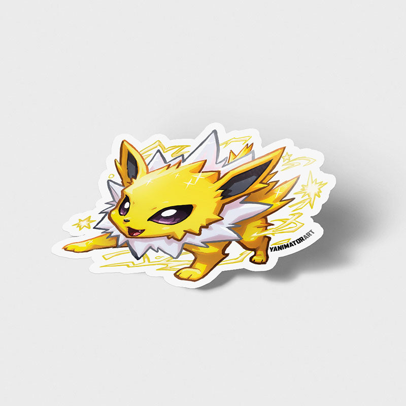 Pocket Electric Fox Vinyl Sticker