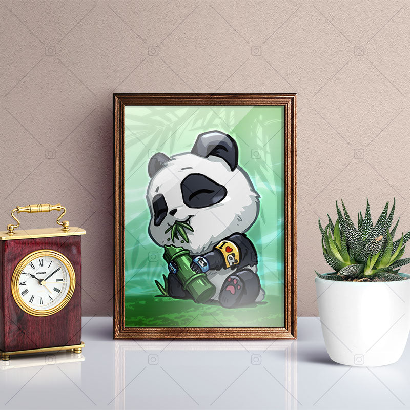 Panda Chibi Mini Print