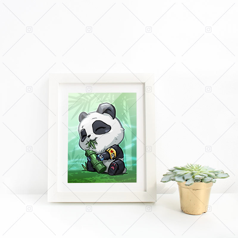 Panda Chibi Mini Print