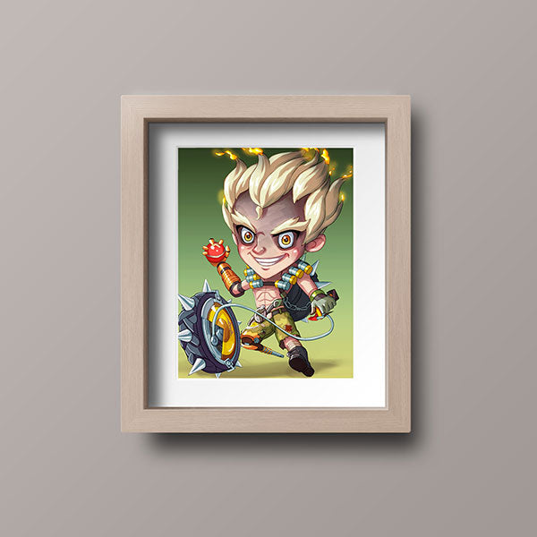 Junkrat Chibi Mini Print