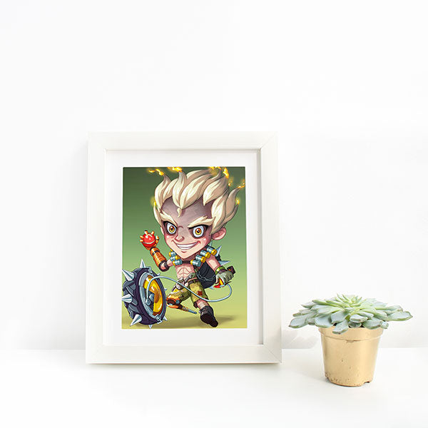 Junkrat Chibi Mini Print