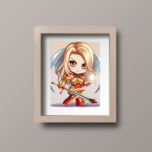 Kayle Chibi Mini Print - nayukidraws