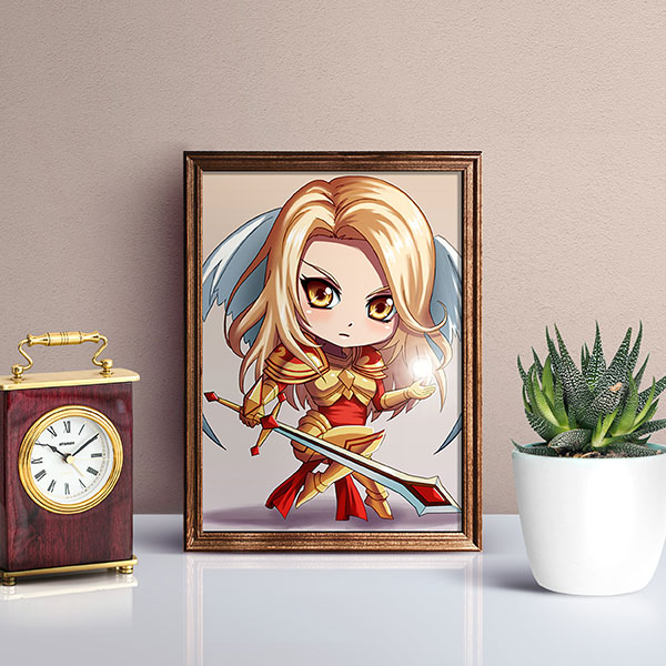 Kayle Chibi Mini Print - nayukidraws