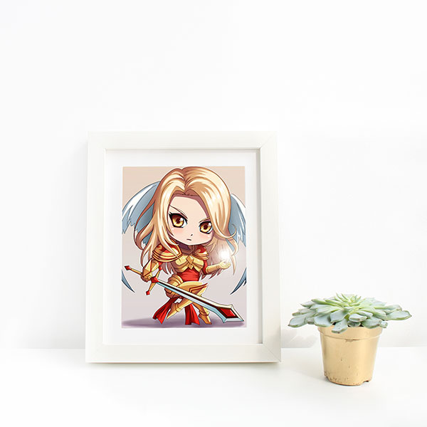 Kayle Chibi Mini Print - nayukidraws