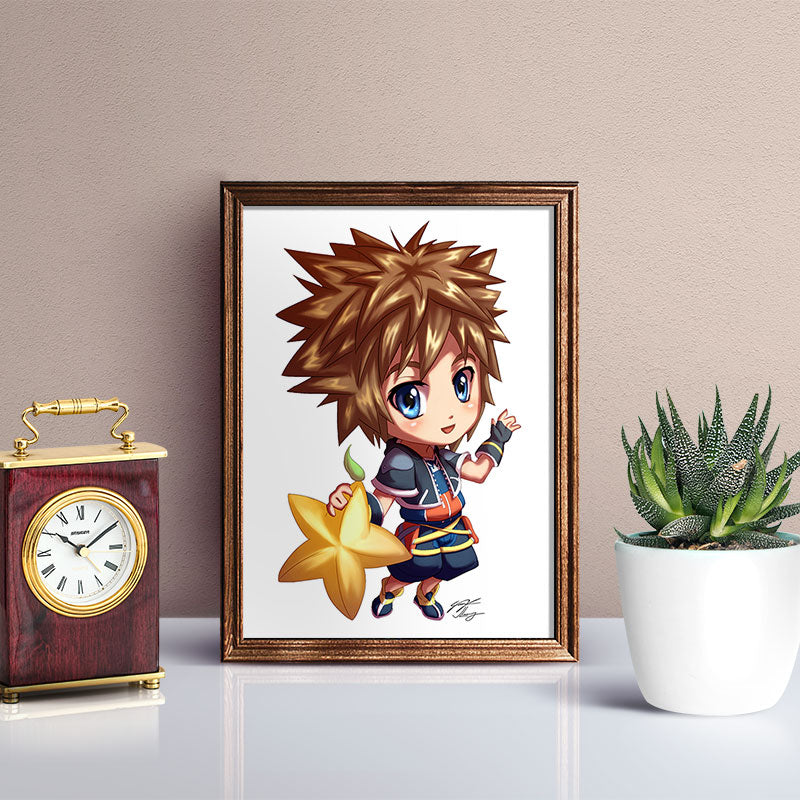 Sora Chibi Mini Print