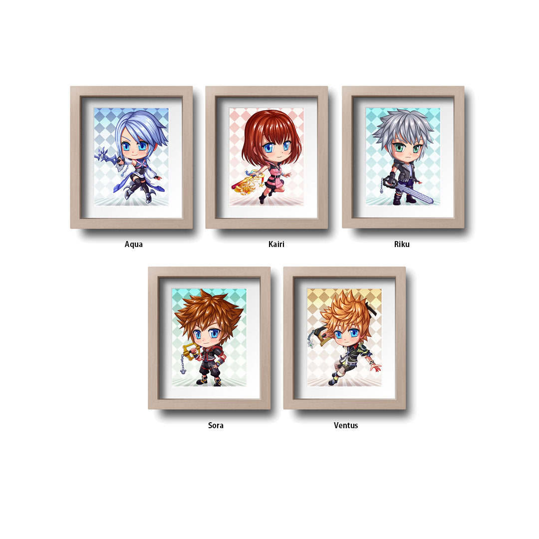 KH3 Chibi Mini Prints FULL SET [5 PCS] – YanimatorART