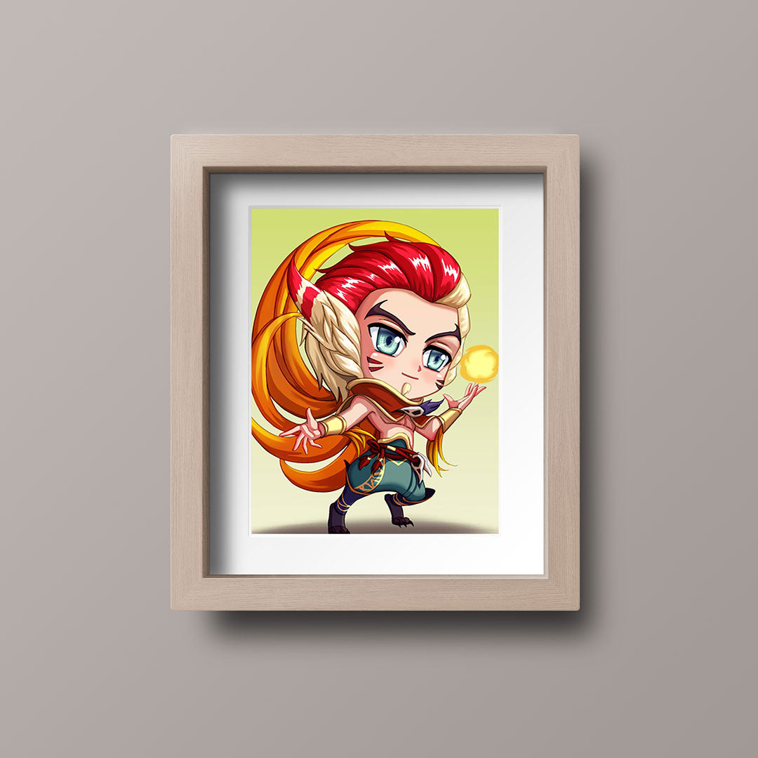 Rakan Chibi Mini Print - nayukidraws