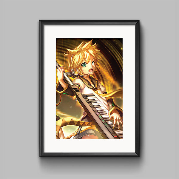 Len Kagamine Poster Print - nayukidraws